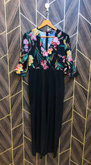 Jump suite chiffon chest 18 length 53 wide leg