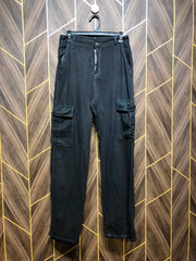 Women Wide Leg Cargo Jeans Medium | Waist 30 | Length 44