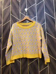 Women Crop Sweater Medium | Size | Chest 19 | Length 21