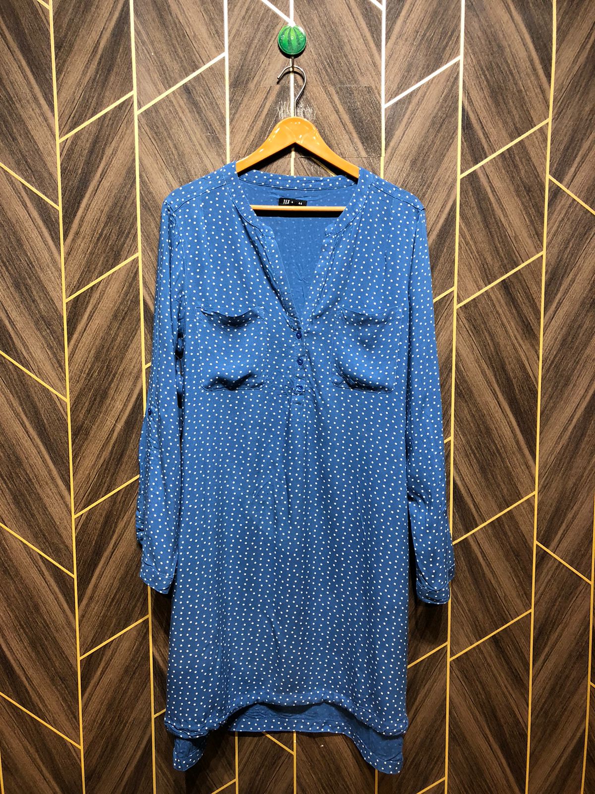Women Long Shirt Linen X Large | Chest 21 | Length 39