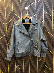 Women Leather Crop Jacket 1XL | Size | Chest 23 | Length 24