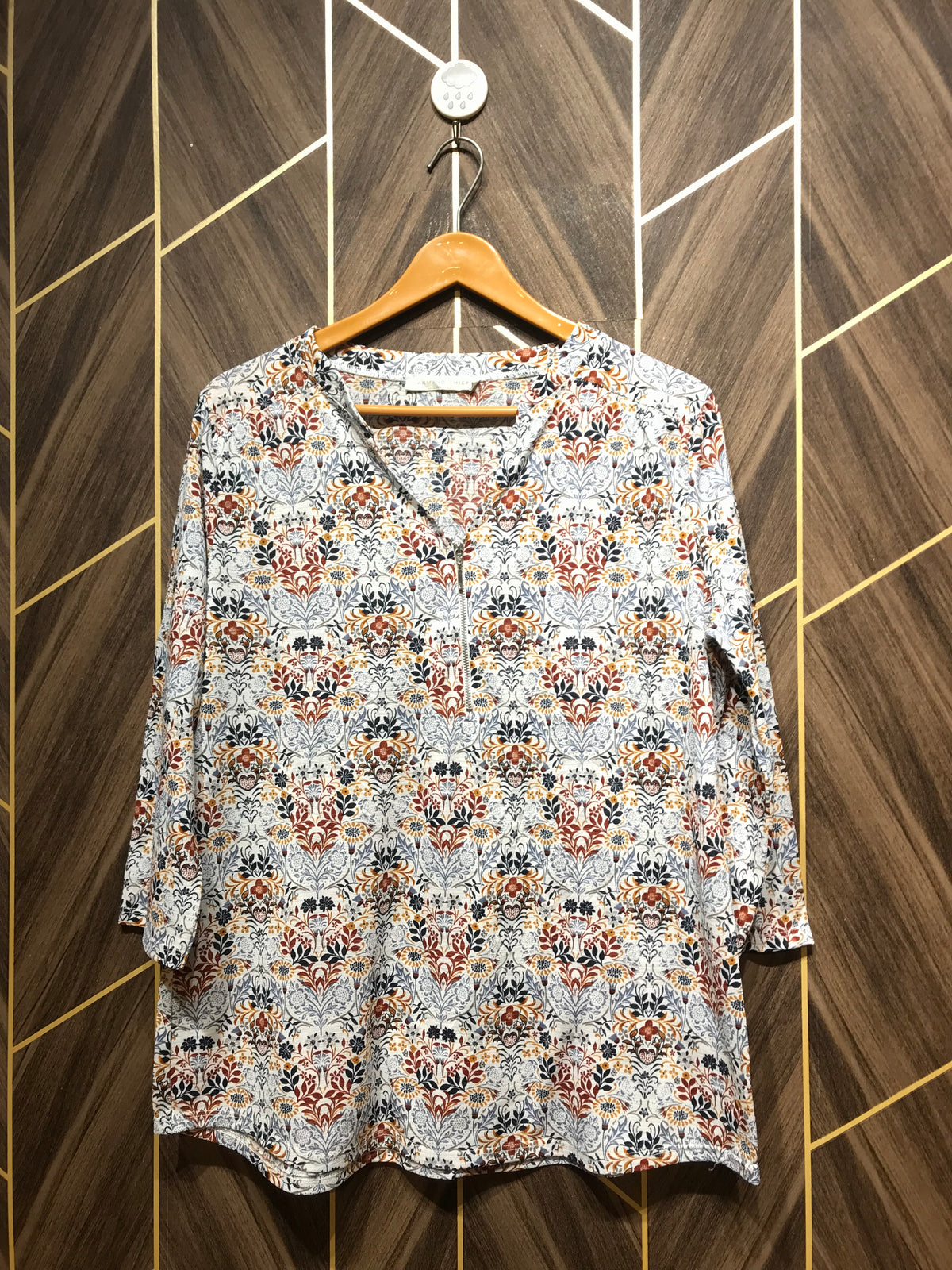 Western Top Medium Chest 19 Length 27 Chiffon