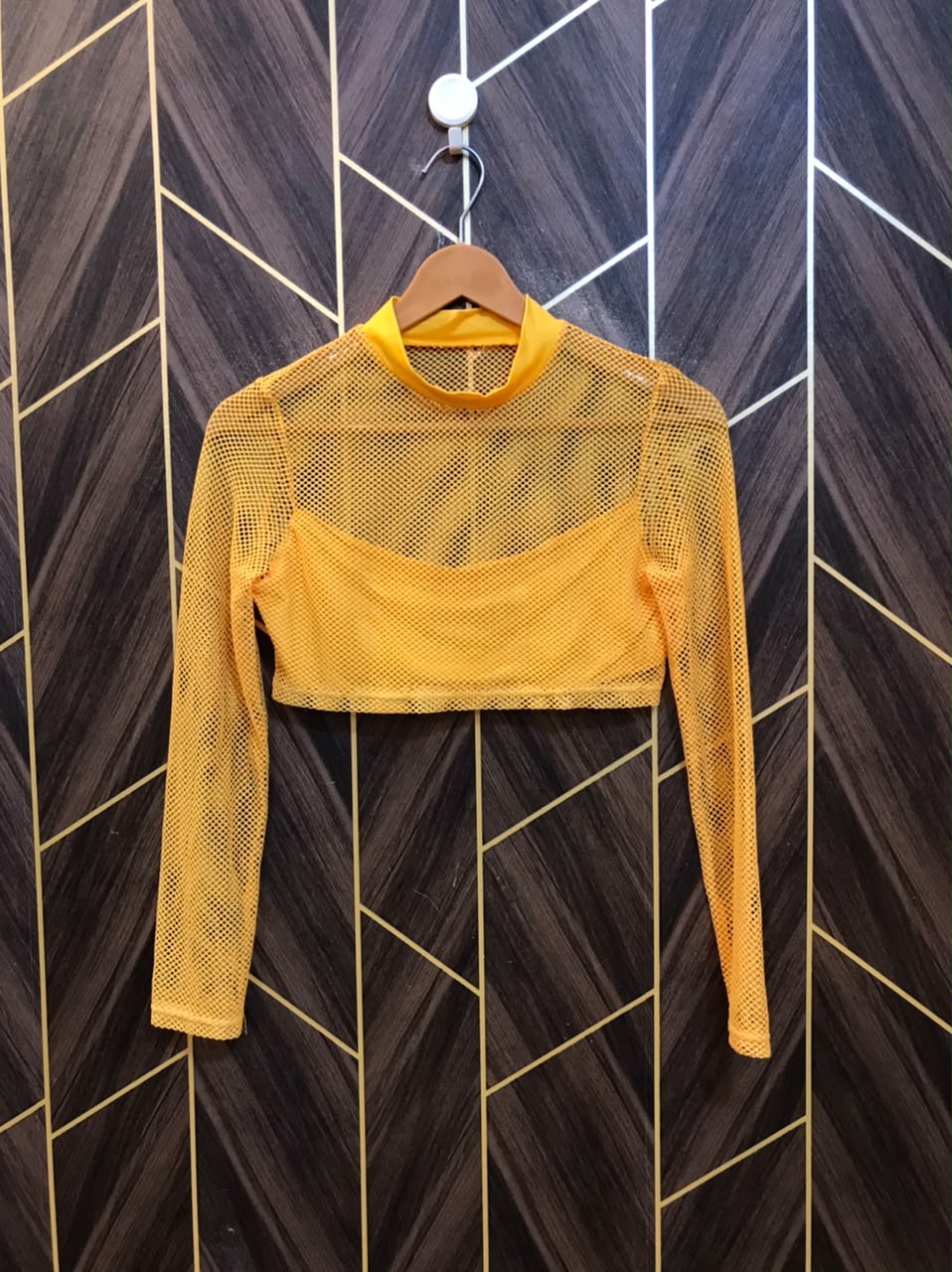 Trendy net CropTop Size Small