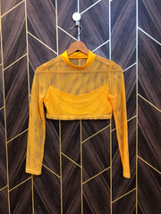 Trendy net CropTop Size Small