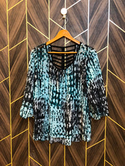 Western Top Chiffon (See Through) – Medium Size (Chest: 19, Length:29 )