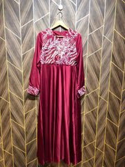 Western Long Maxi Silk Small | Size | Chest 18 | Length 57
