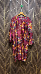 Silk Cordset  baggy – Small (Shirt Chest 19 , Length 41 | Skirt Waist 28 to 30, Length 40 )