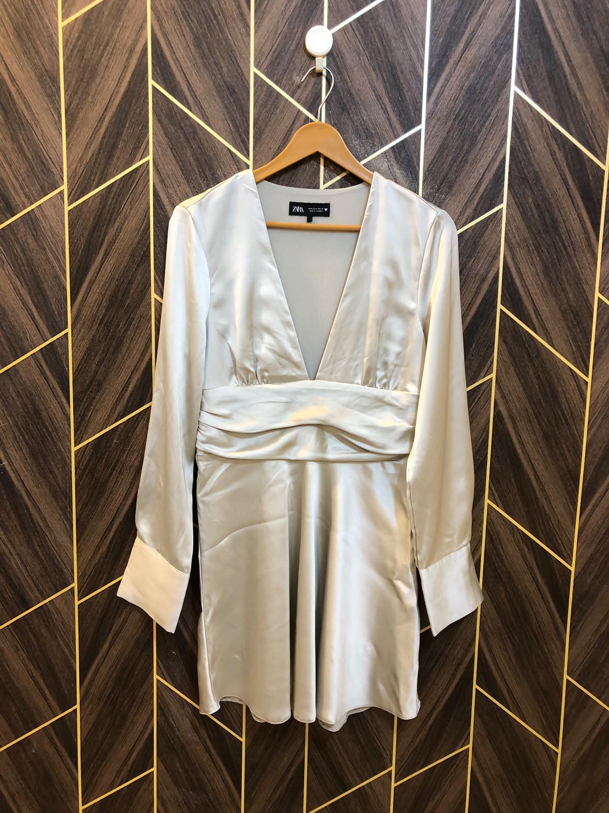 Mini Dress Silk Jersey Small Size Chest 18 Length 34