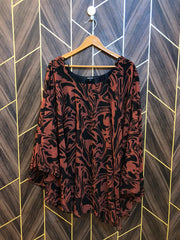 Western Top Chiffon – Large Size (Chest: 21  , Length: 32   Butterfly style )
