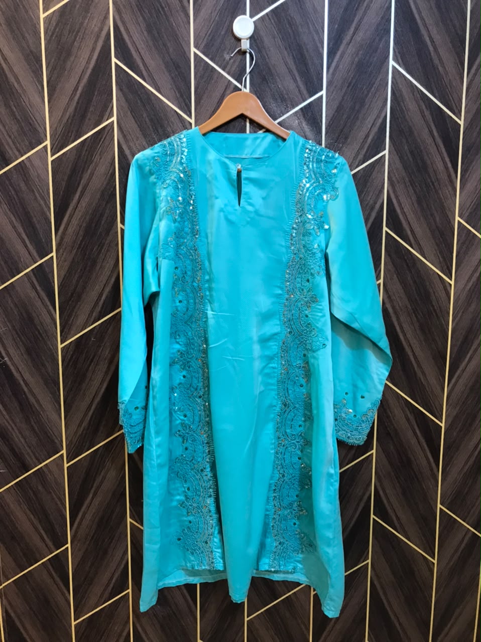 Women Silk Cord Set baggy  | Shirt Chest 22 | Shirt Length 37 | Skirt Waist 36 | Skirt Length 40