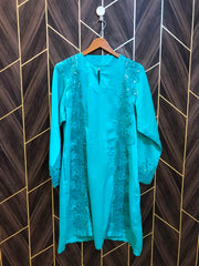 Women Silk Cord Set baggy  | Shirt Chest 22 | Shirt Length 37 | Skirt Waist 36 | Skirt Length 40