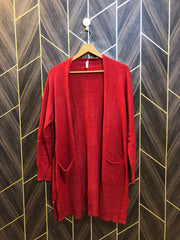 Women Wool Cardigan Sweater Medium | Size | Chest 19 | Length 34