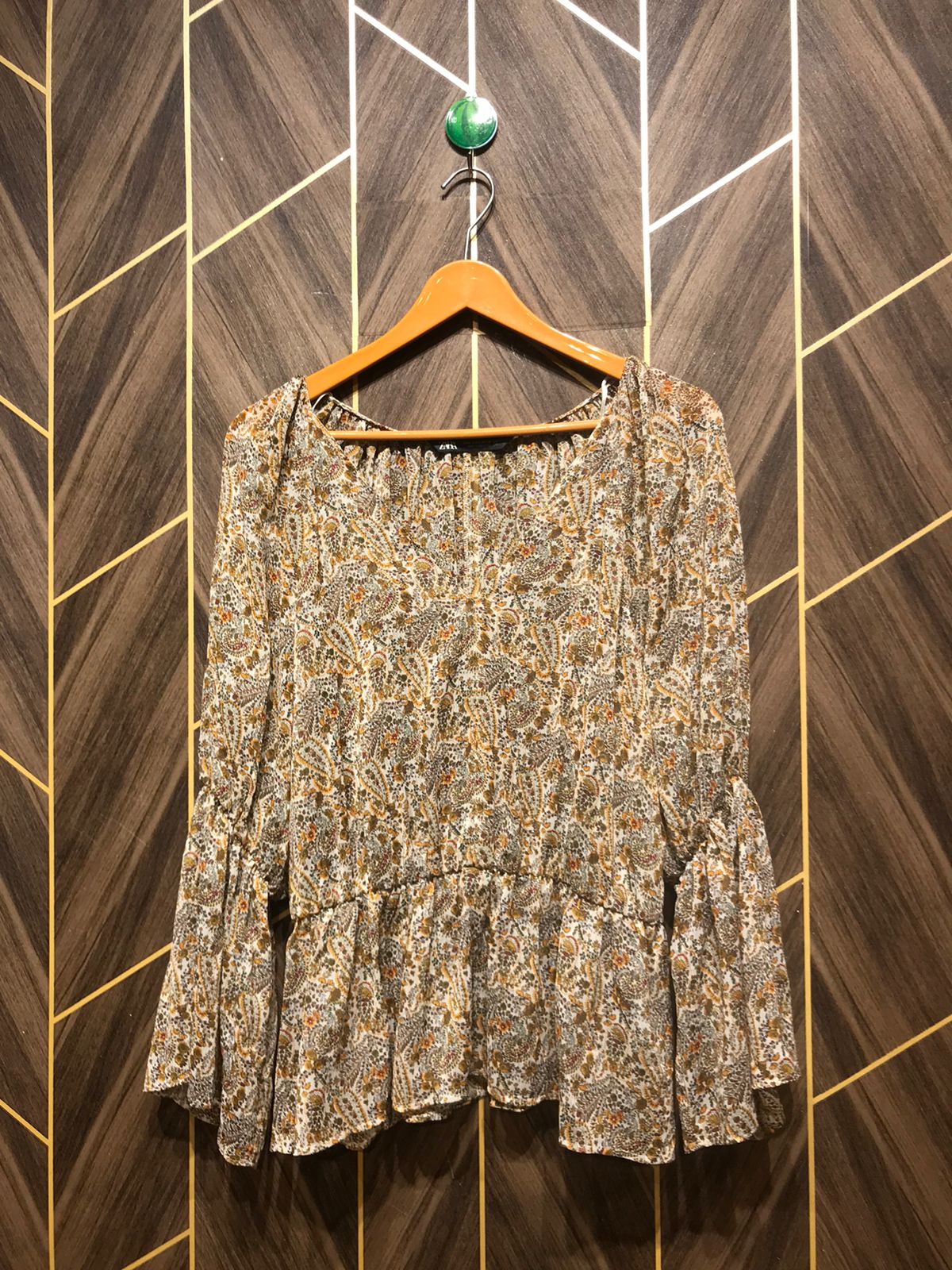 Western Top Chiffon (See Through) – X-Large Size (Chest: 21, Length:  26 )