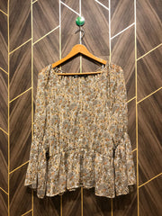 Western Top Chiffon (See Through) – X-Large Size (Chest: 21, Length:  26 )