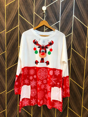 Women Long Shirt Jersey 1XL | Chest 23 | Length 32