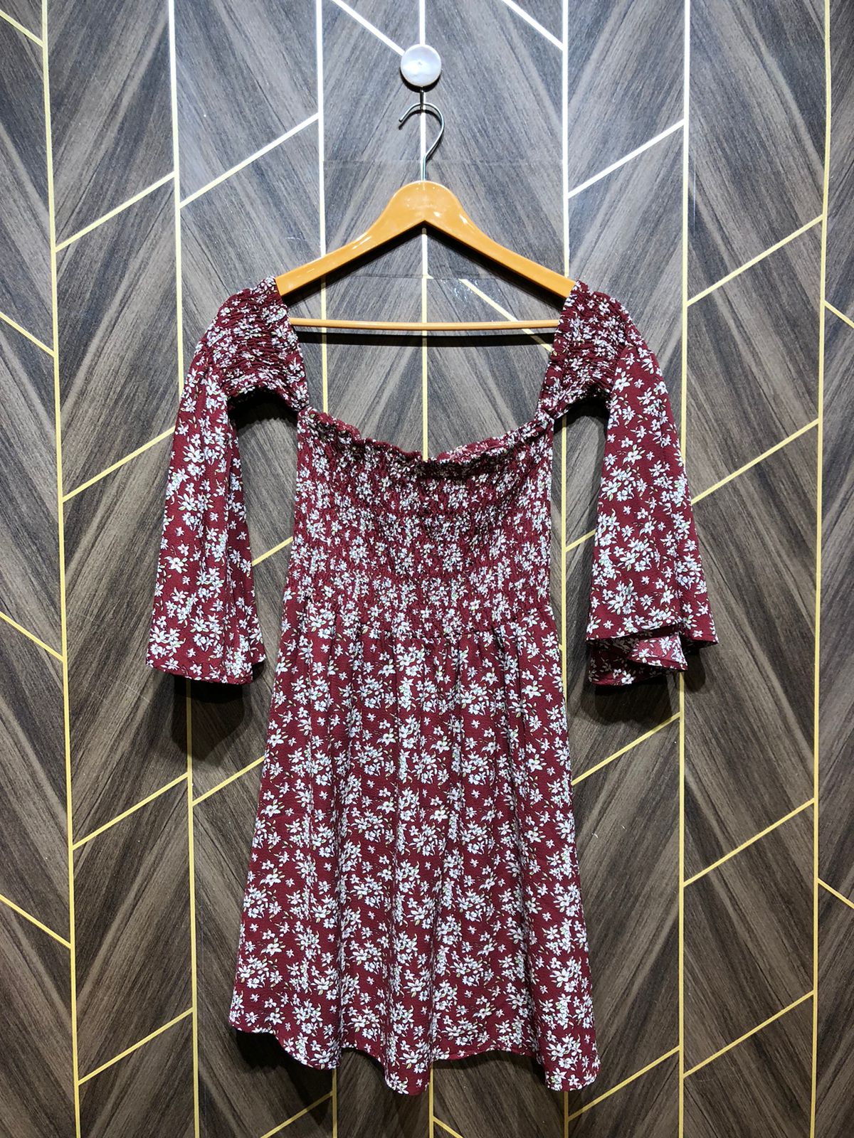 Mini Dress Chiffon X Small Size Chest 15 Length 27
