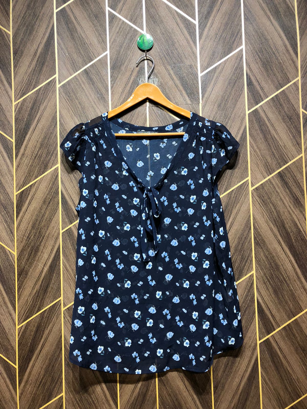 Western Top   see though Chiffon – X-Large Size (Chest: 21, Length: 28)