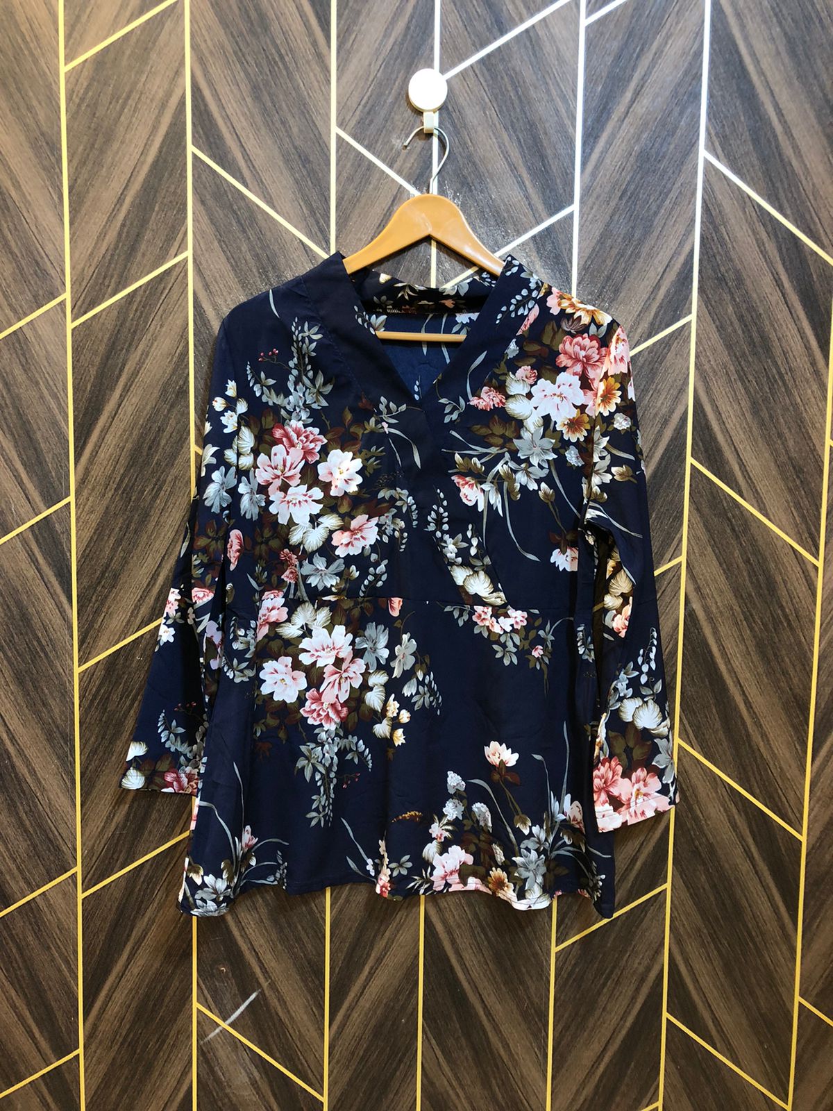Western Top Chiffon – Small Size (Chest: 18, Length: 26  )