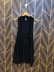 Mini Dress Linen Medium Size Chest 19 Length 33  back less