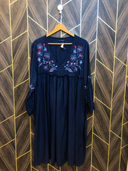 Women Long Shirt Linen 1XL | Chest 23 | Length 41