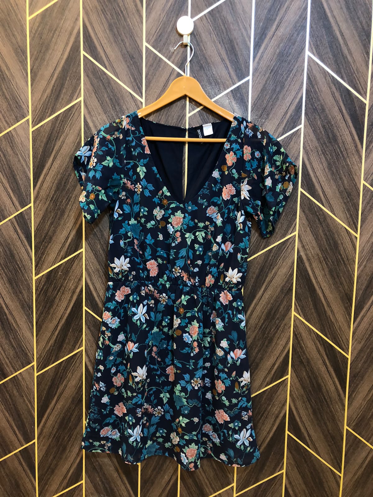 Mini Dress Chiffon Small Size Chest 18 Length 35