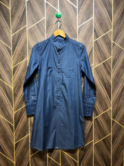 Women Long Shirt Cotton X Small | Chest 17 | Length 36