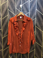 Western Top Chiffon (See Through) – 2XL Size (Chest: 24, Length: 28 )