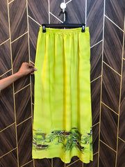 Women Silk Cord Set baggy  | Shirt Chest 19 | Shirt Length 37 | Skirt Waist 28 to 30 | Skirt Length 39