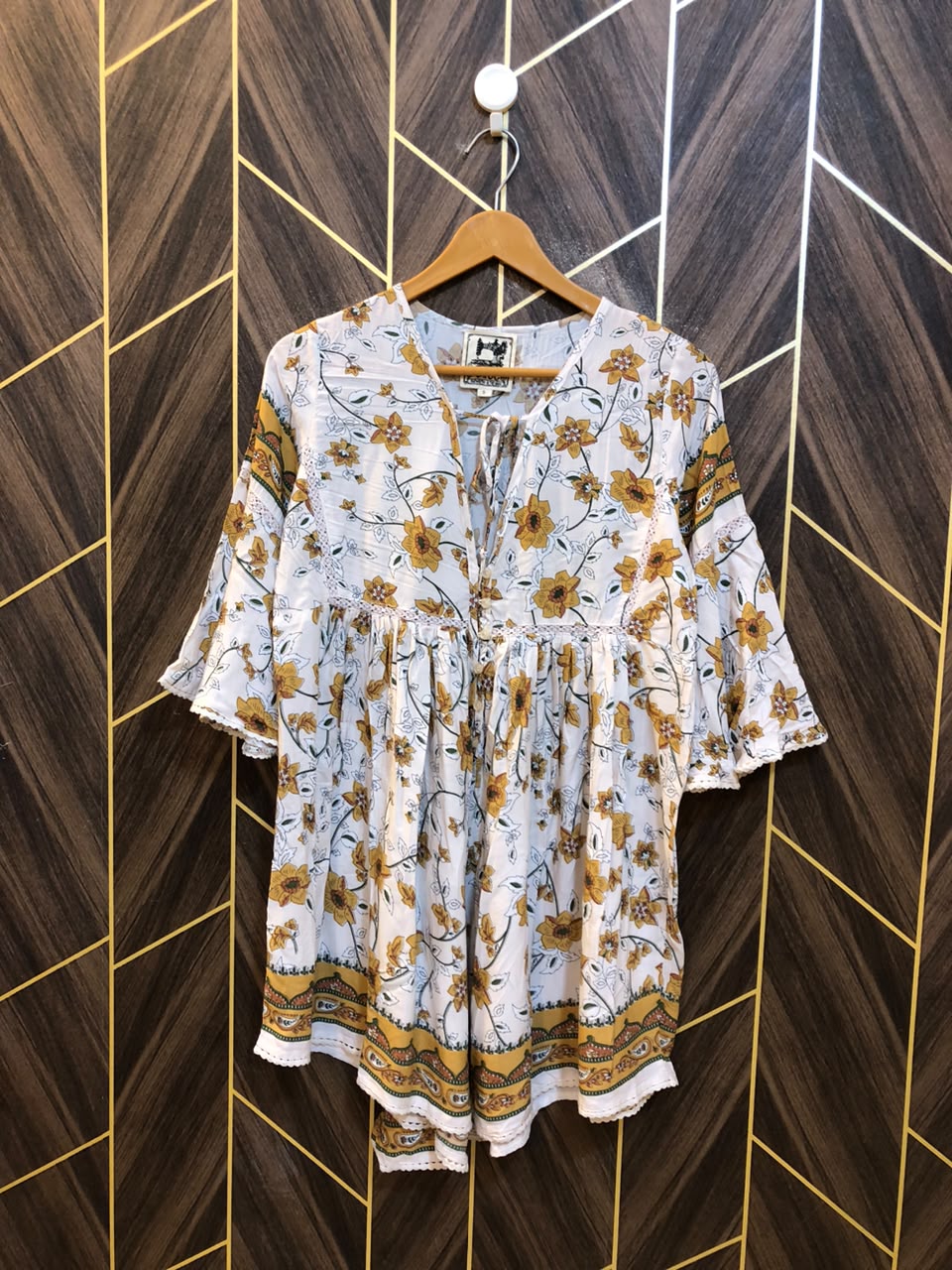 Mini Dress Linen Medium Size Chest 19 Length 32