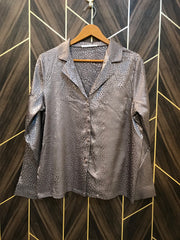 Shirt Medium Chest 19 Length 26 Silk 1015