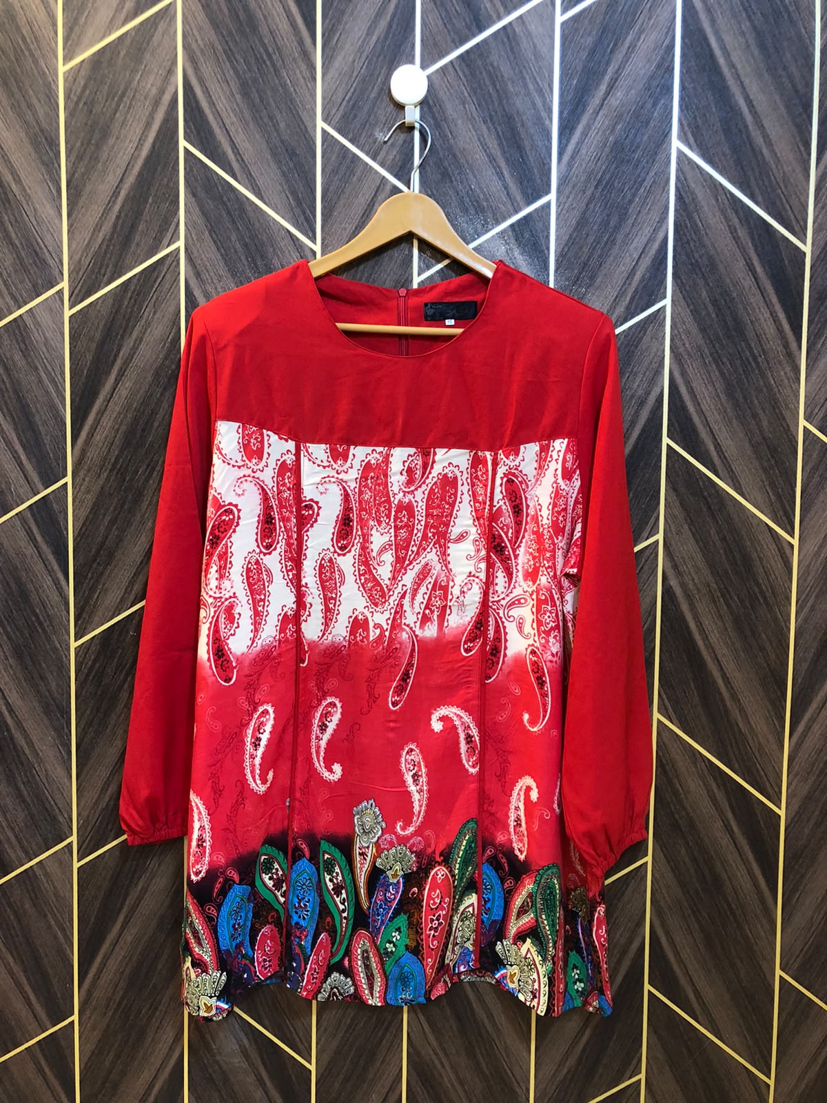 Women Long Shirt Chiffon X Large | Chest 22 | Length 33
