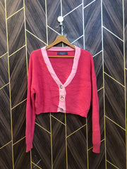 Women Crop Sweater Small | Size | Chest 18 | Length 19 baggy