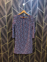 Women Long Shirt Silk Medium | Chest 19 | Length 36