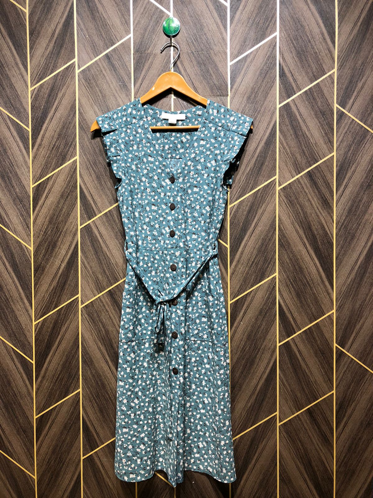 Mini Dress Chiffon X Small Size Chest 17 Length 39