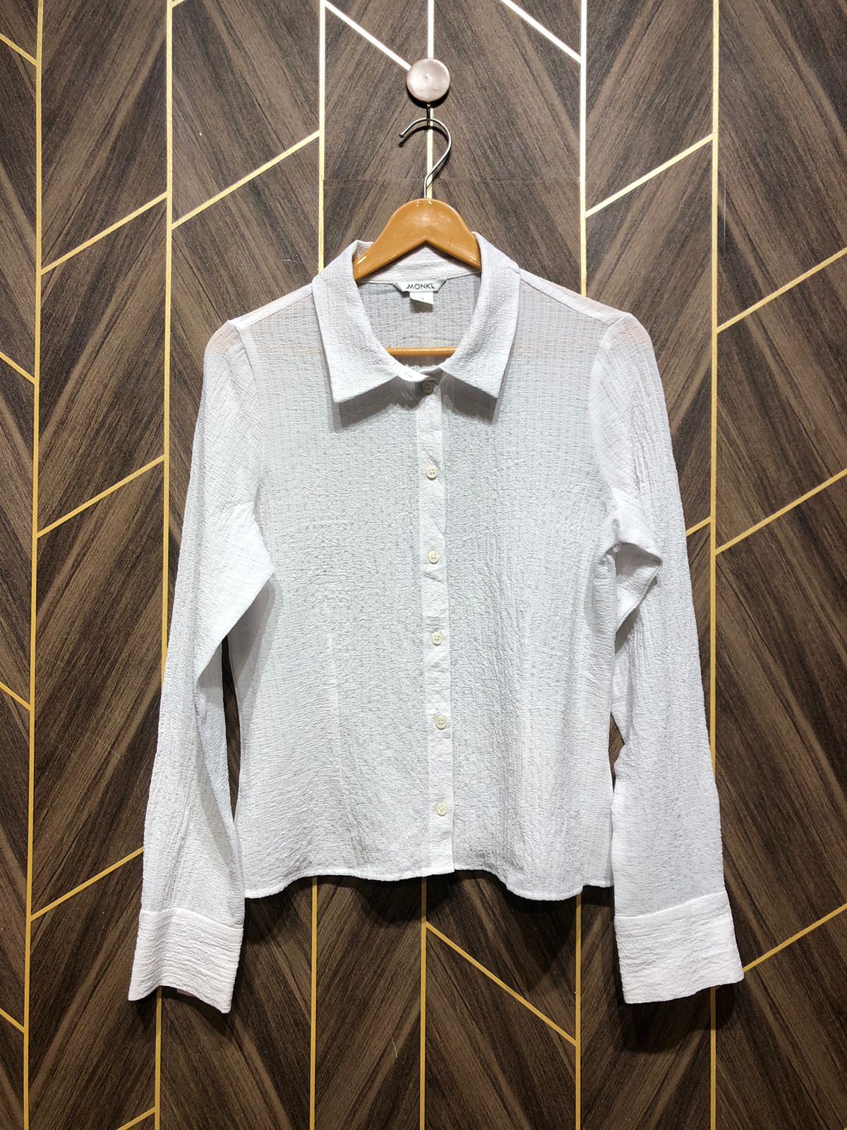 Western Top  stretchable Chiffon – Large Size (Chest: 20, Length: 22)