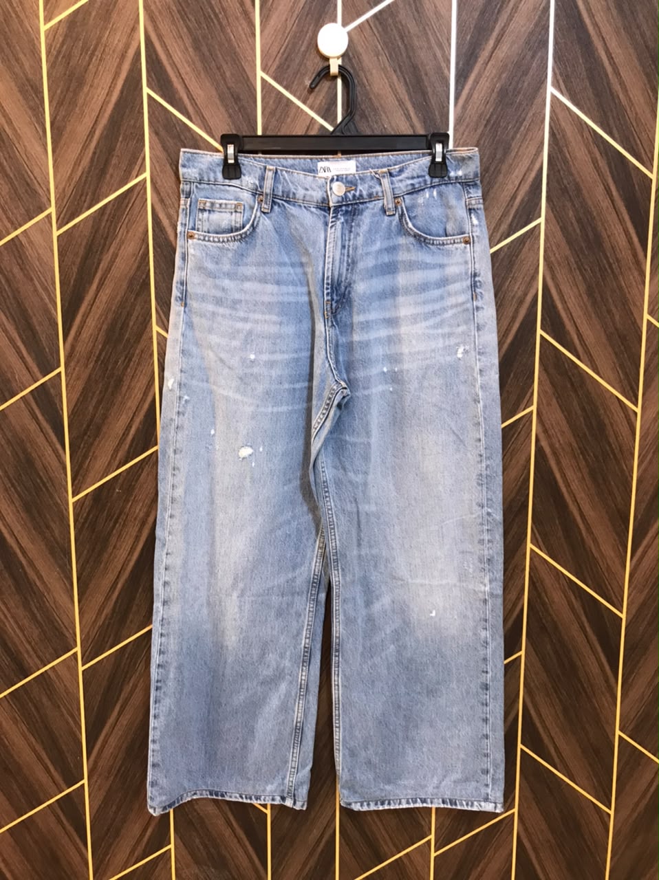Women High Waist Wide Leg Jeans Medium | Waist 33 | Length 38