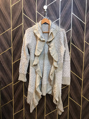 Women Wool Cardigan Sweater X Small | Size | Chest 17 | Length 39
