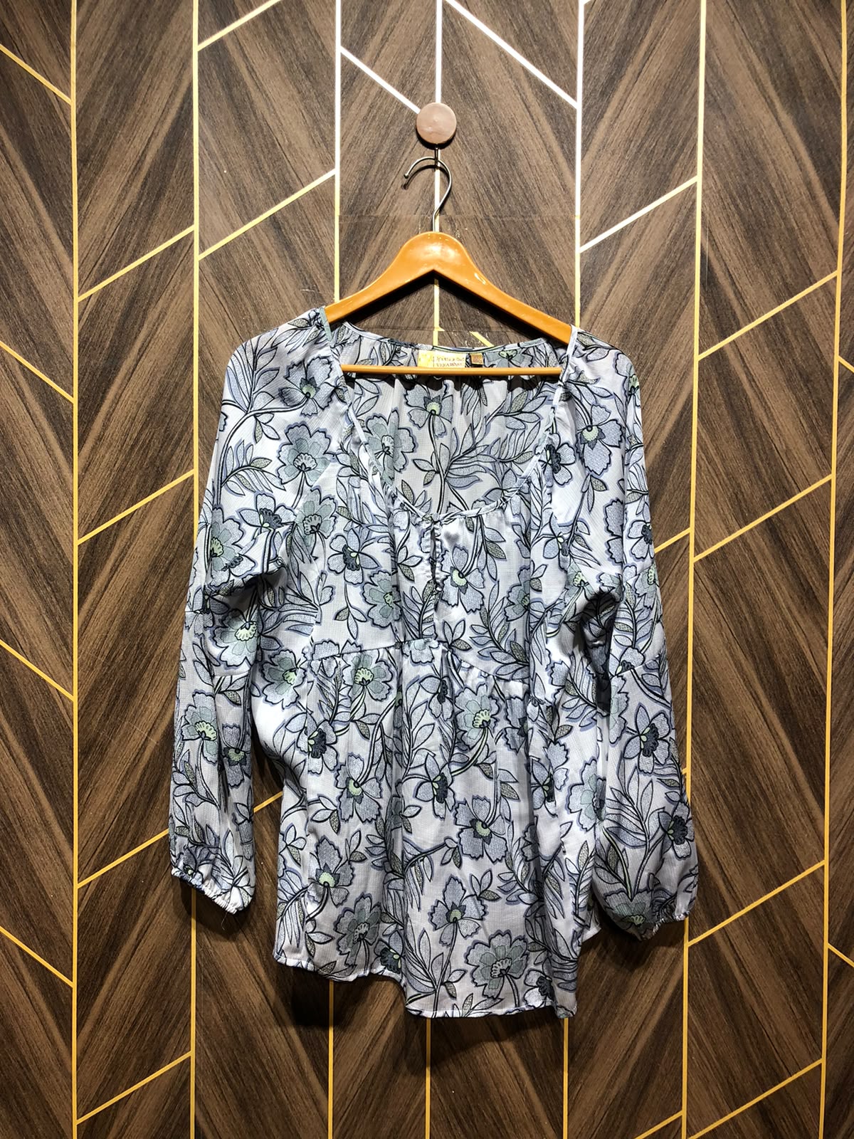 Western Top Chiffon – 1XL Size (Chest: 23, Length: 27  )