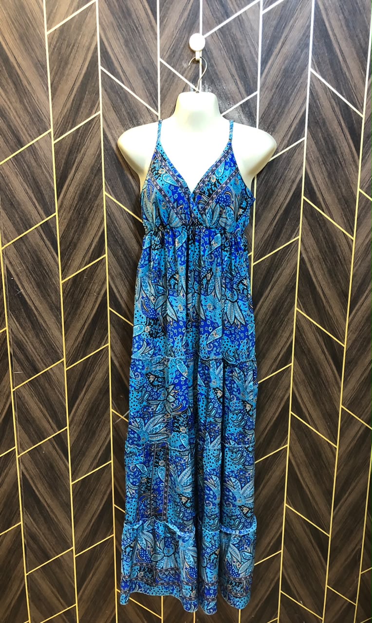 Western Long Maxi Silk Small | Size | Chest 18 | Length 55