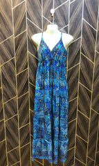 Western Long Maxi Silk Small | Size | Chest 18 | Length 55
