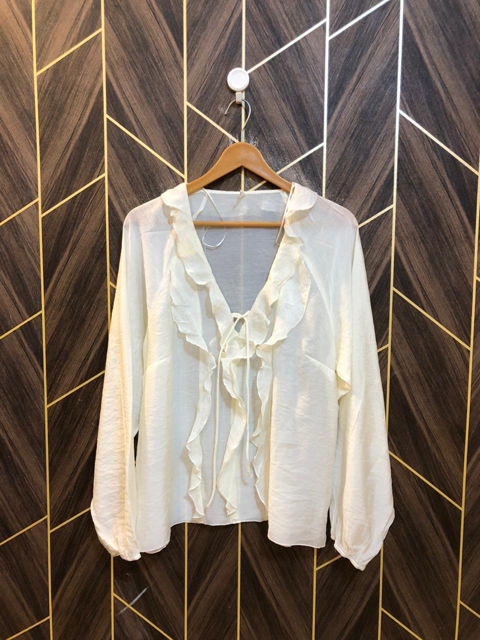 Western Top Silk (See Through) – Large Size (Chest: 20, Length: 26 )