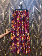Women Silk Cord Set | Shirt Chest 19 | Shirt Length 41  | Skirt Waist 28 to 30 | Skirt Length 41
