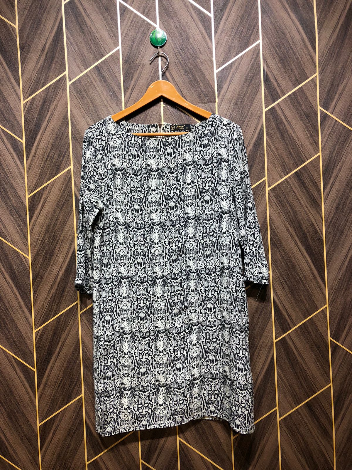 Women Long Shirt Linen Small | Chest 18 | Length 34