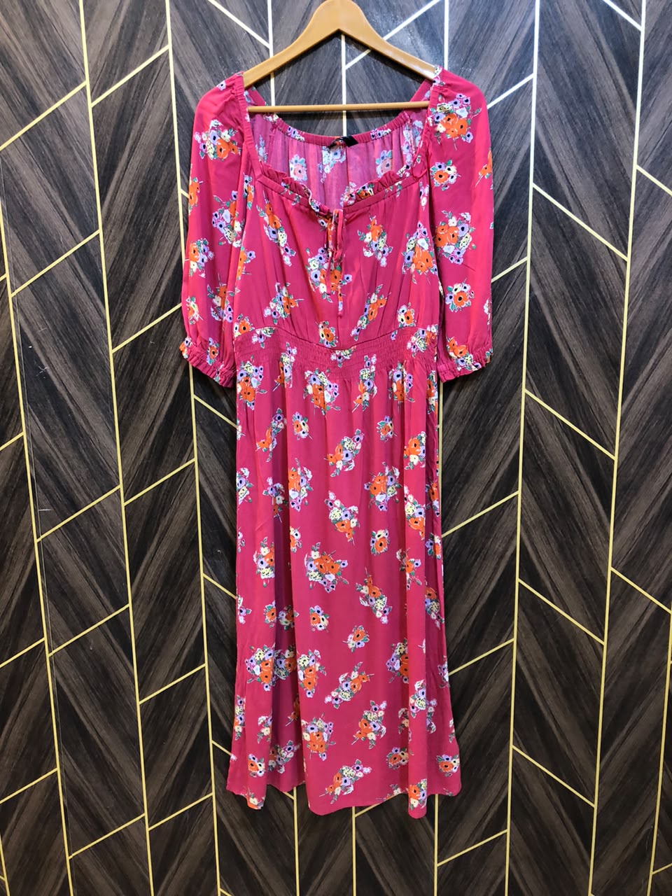 Western Long Maxi Chiffon Medium | Size | Chest 19 | Length 47