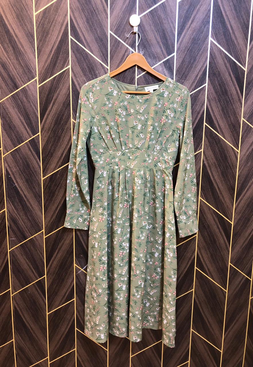 Western Long Maxi Silk Small | Size | Chest 18 | Length 44