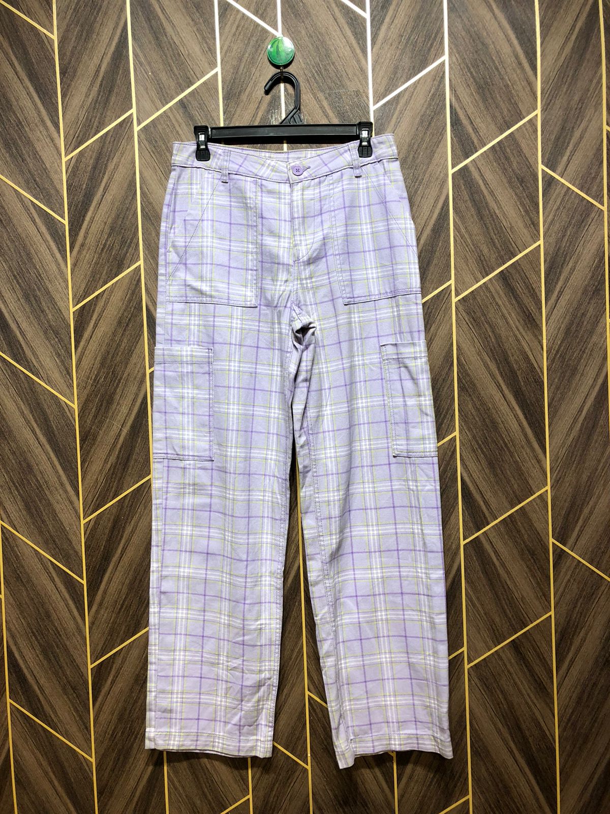 Women Wide Leg Cargo Jeans Large Size High Waist 30 Length 41