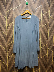 Women Long Shirt Chiffon Large | Chest 20 | Length 40
