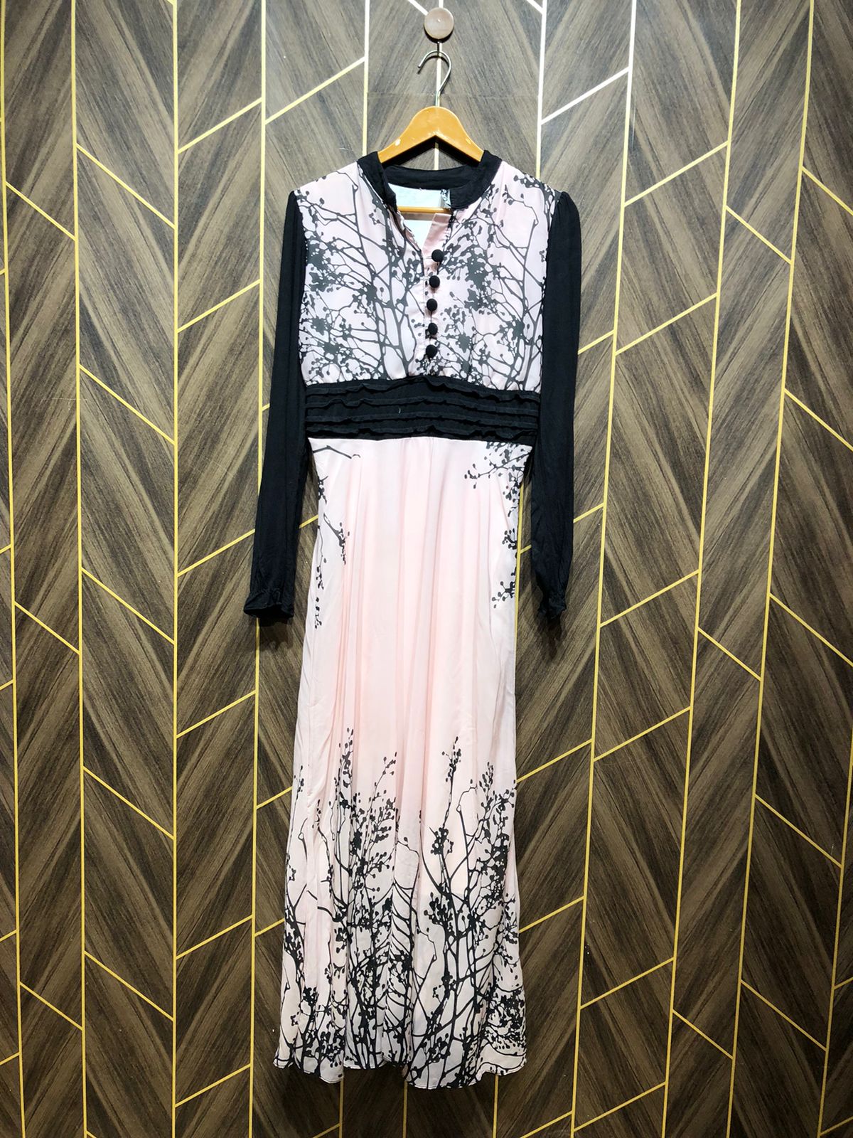 Western Long Maxi Chiffon Small | Size | Chest 18 | Length 53