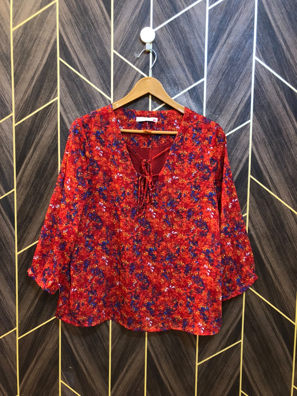 Western Top Chiffon – Small Size (Chest: 18, Length: 25  )
