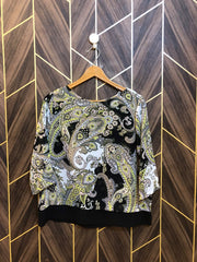 Western Top Chiffon – Large Size (Chest: 20, Length: 23 )